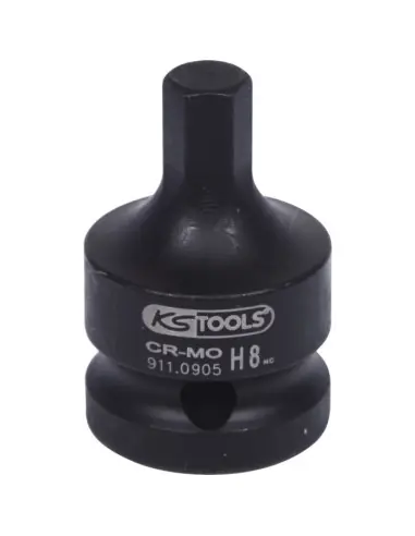 Douille tournevis à chocs 6 pans 1/2’’, 8 mm 911.0905 - KS Tools Nouvelle Collection