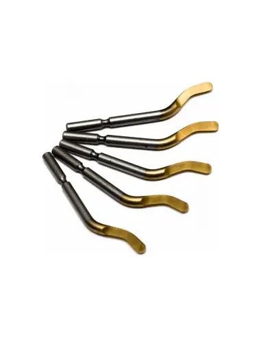 Achetez Aujourd&rsquo;hui Pack 5 lames spécial Inox (couleur dorée) pour ébavureur 221261 221266 – Virax