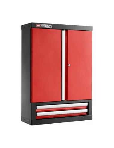 Meuble haut 2 portes pleines et 2 tiroirs Facom JLS3 rouge Top Vente