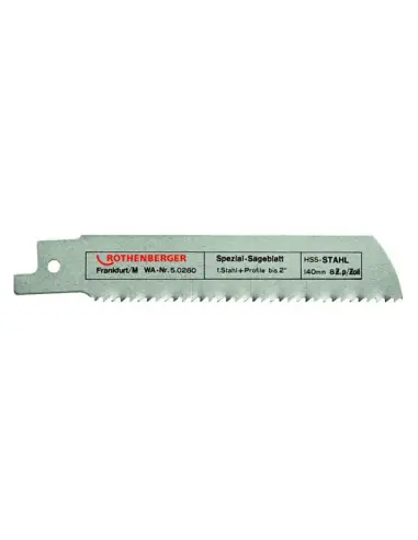 Lame de scie spéciale pour tubes 290x25x1,6 50263 – Rothenberger Offre Du Jour
