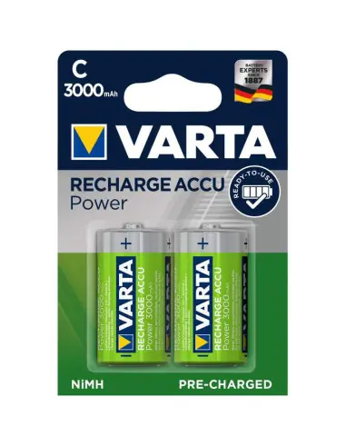 Pas Cher 2 Piles Rechargeables C / HR14 3000mAh Varta Accu Varta