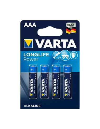 4 piles LR03 AAA Longlife Power Varta Commander Maintenant