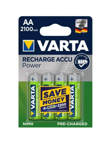Prix Choc 4 Piles Rechargeables AA / HR6 2100mAh Varta