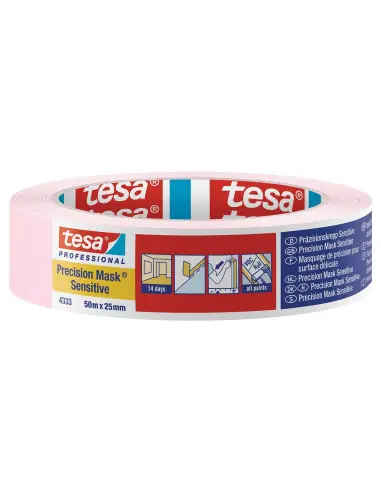 Top Vente Ruban masquage de précision surface délicate 50 m X 25 mm 4333 – Tesa