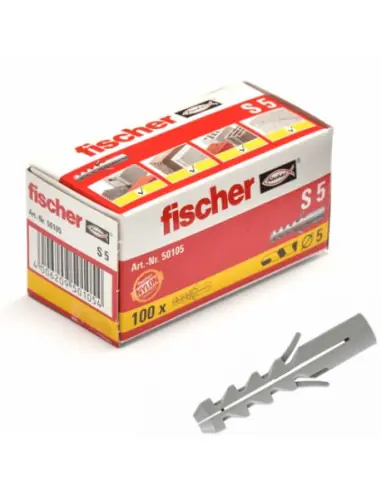 Authentique Cheville à expansion S 5 (x 100) 050105 – Fischer