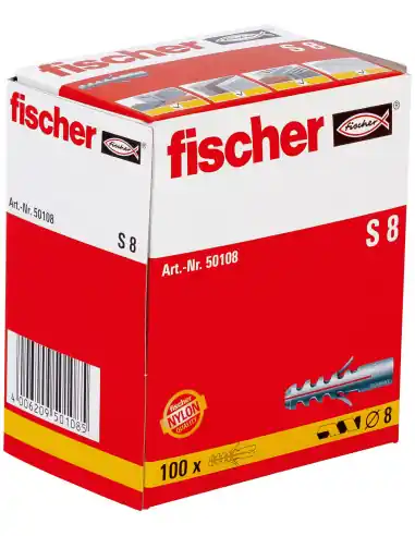 Cheville à expansion S 8 (x 100) 050108 – Fischer Dernière Chance