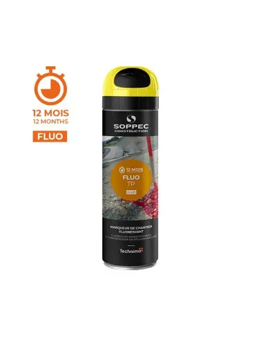 Traceur de chantier FLUO TP Rouge (500 ml) 141517 – Soppec Promotion Saisonnière