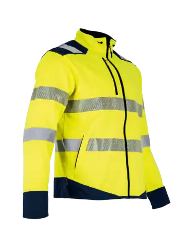 Veste bicolore micropolaire 3 couches AUTHENTIC HV 2245 – FLASH Expédition Rapide