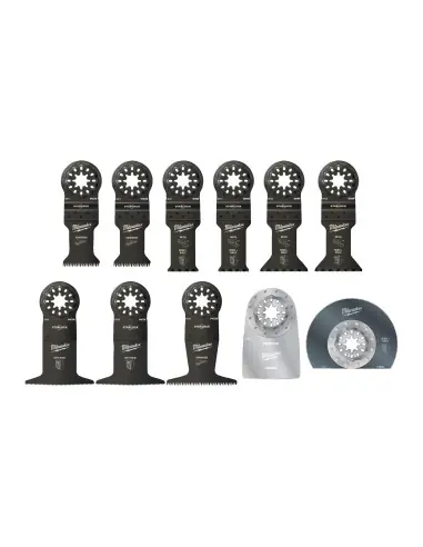 Bon Marché Coffret de 11 lames Multi-Tools outil multifonction STARLOCK 48906090 - Milwaukee