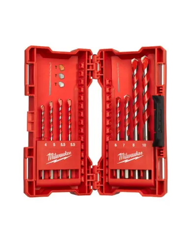 Remise Coffret de 8 foret béton carbure premium avec méplats 4932471192 – Milwaukee