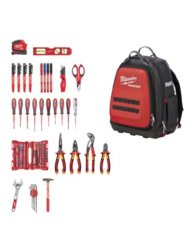 Meilleure Vente Sac à dos Packout + composition outillage électricien 4932498407 – Milwaukee