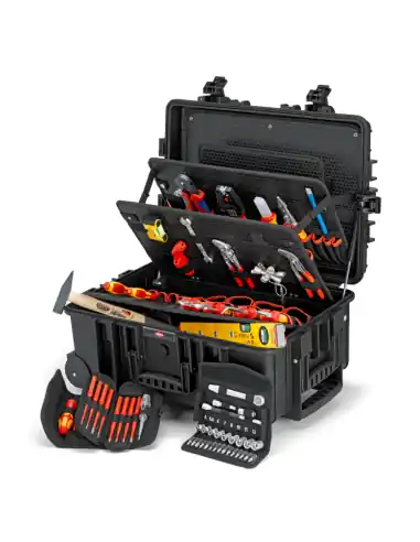 Commander Vite Mallette à outils « Robust45 Move » Électrotechnique 63 pièces 00 21 37 – Knipex