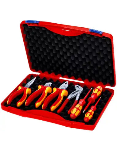 Paiement Sécurisé Coffret d‘outils « RED » Électro Set 2 7 outils 00 21 15 - Knipex