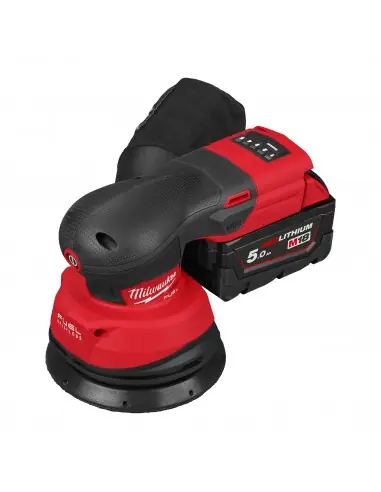 Ponceuse orbitale excentrique 125 mm FUEL 18V 5Ah M18 FROS125-502X 4933498254 - Milwaukee Solde
