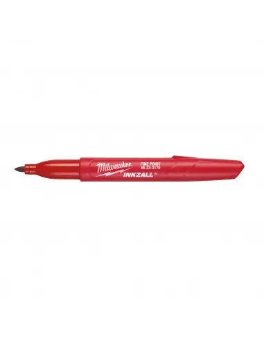 Marqueur à pointe fine rouge INKZALL 48223170 - Milwaukee Quantité Limitée