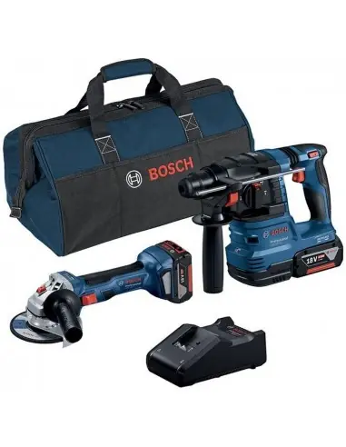 Pack 2 outils 18V 4Ah Perforateur GBH 18V-22 + Meuleuse GWS 18V-7 0615A50037 – Bosch Top Vente