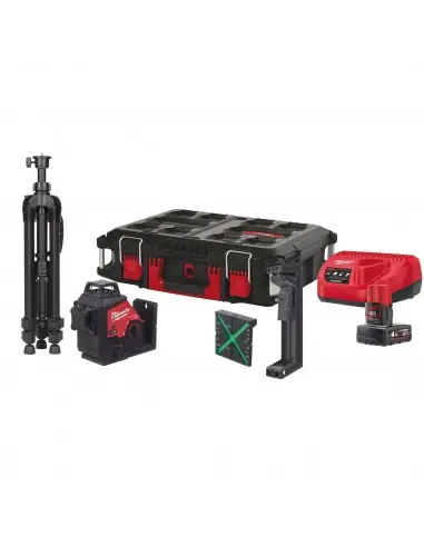 Mini kit laser vert 3 lignes 360° 12V 4Ah M12 3PLSKIT-401P 4933499379 – Milwaukee Livraison Express