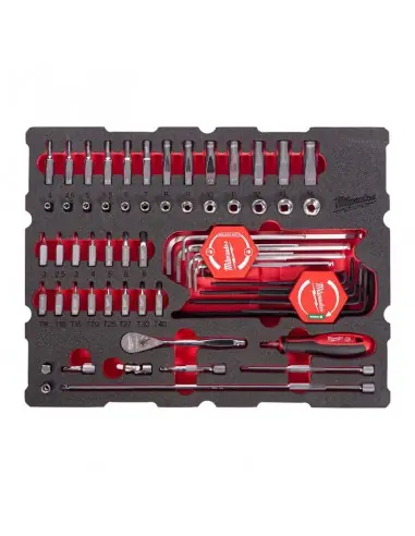 Module servante Cliquet & Douilles 1/4 68 piéces PACKOUT 4932501867 – Milwaukee Commander Maintenant