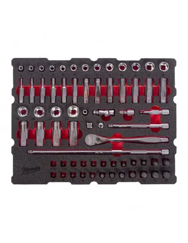 Module servante Cliquet & Douilles 3/8&Prime; 67 piéces PACKOUT 4932501868 – Milwaukee Populaire