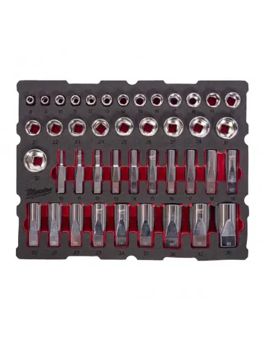 Réduction Module servante Douilles 1/2&Prime; 42 piéces PACKOUT 4932501869 – Milwaukee