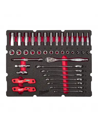 Livraison Express Module servante Set cliquet 3/8" 55 pièces PACKOUT 4932493640 - Milwaukee