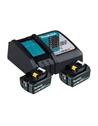 Nouvel Arrivage Pack Énergie 18V 5Ah Li-Ion (2 batteries + 1 chargeur) 197570-9 – Makita