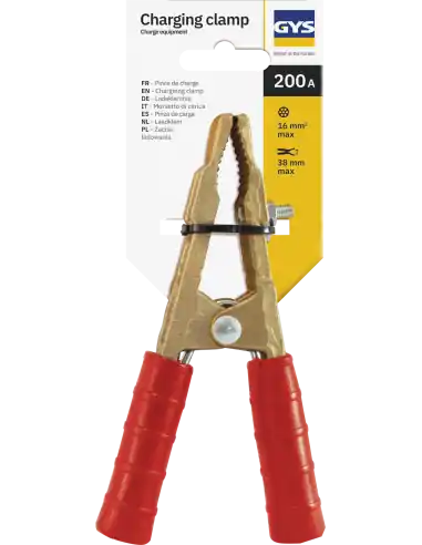 Nouveauté Pince de charge laiton 200 A rouge 053502 – GYS