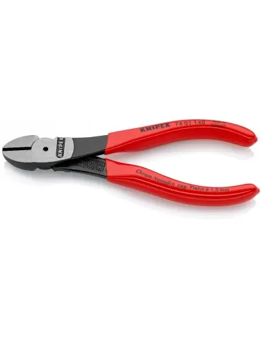 Pince coupante de côté à forte démultiplication 140 mm 74 01 140 - Knipex Populaire