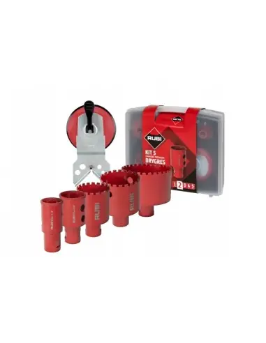 Soldes Kit 5 Trépans diamantés DRYGRES PREMIUM 51937 - Rubi