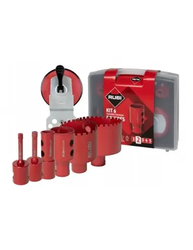 Usine Directe Kit 6 Trépans diamantés DRYGRES PREMIUM 51929 - Rubi