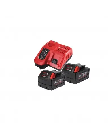 Pack chargeur + 2 batteries 18V 5Ah résistantes aux produits chimiques 4932479831 - Milwaukee Acheter En Ligne