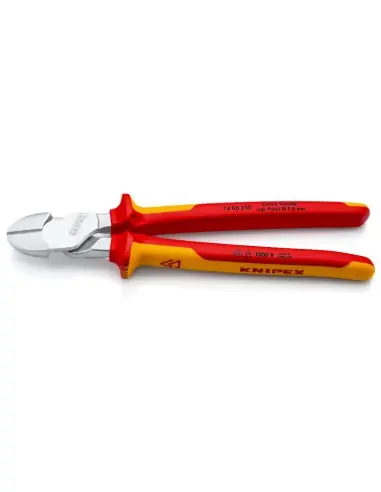 Offre Du Jour Pince coupante de côté à forte démultiplication 250 mm isolé 1000V 74 06 250 - Knipex