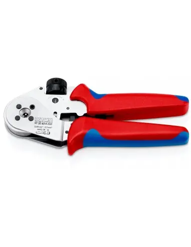 Marque Pince à sertir à quatre points numérique pour contacts tournés 175 mm 97 52 63 A - Knipex