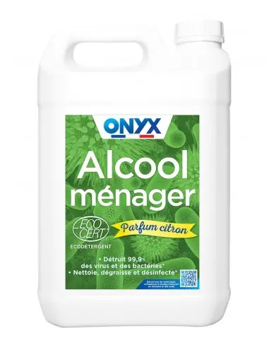 Alcool Ménager Parfumé Citron (5 litres) A05050553 – Onyx Certifié