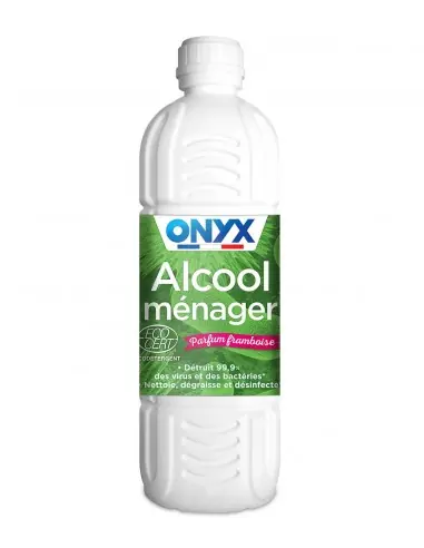 Acheter En Ligne Alcool Ménager Parfumé Framboise (1 litre) A08050106 – Onyx