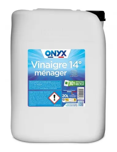 Vinaigre Ménager 14° (20 litres) E45052001 – Onyx Vente Flash