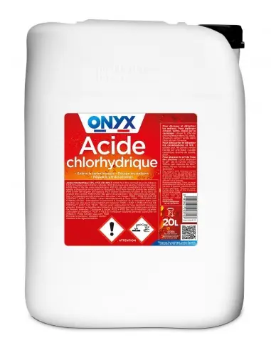 Expédié Aujourd&rsquo;hui Acide Chlorhydrique 23% (20 litres) E08052001 – Onyx