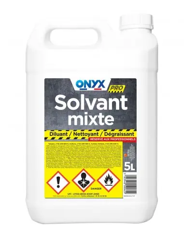 Solvant Mixte Professionnel (5 litres) C35050503 - Onyx Meilleur Choix