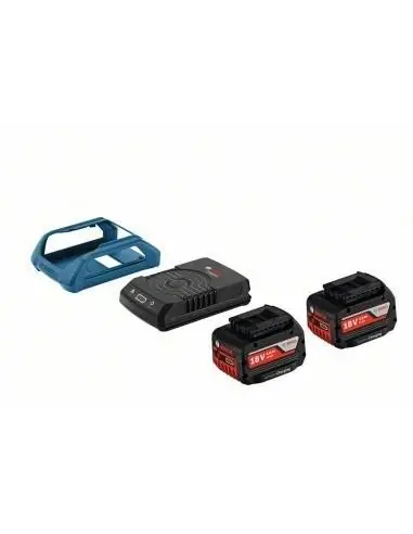 Pack 2 batteries à induction GBA 18V 4.0 Ah W + chargeur GAL 1830 W - Bosch Promotion Saisonnière