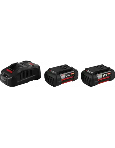 Meilleur Prix Pack batterie 2 x GBA 36 V 4,0 Ah H-C + chargeur GAL 3680 CV - Bosch
