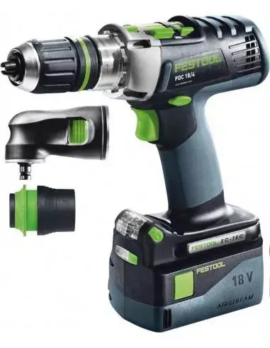 Perceuse-visseuse à percussion sans fil PDC 18/4 Li 5,2-Set QUADRIVE - Festool Meilleur Choix
