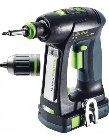 Perceuse-visseuse sans fil C 18 Li 3,1-Compact - Festool Retour Gratuit