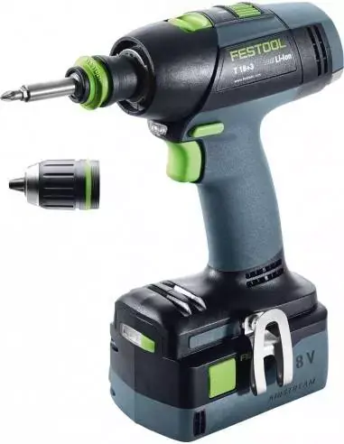 Commander Vite Perceuse-visseuse sans fil T 18+3 Li 5,2-Plus - Festool