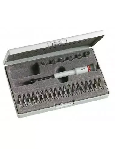 Offre Limitée Composition de 26 outils Micro-Tech® - Porte douilles + embouts + douilles - AEM.J2 - Facom