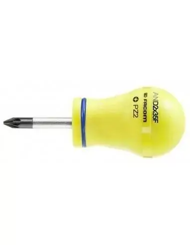 Prix Promo ANDF - Tournevis PROTWIST® pour vis cruciformes Pozidriv® - lames rondes - FLUO - AND1X35F - Facom