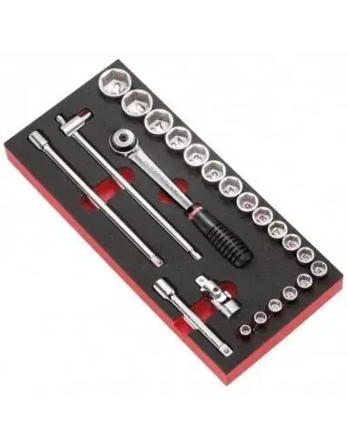Module mousse douilles 6 pans 1/2" et accessoires - MODM.S1A - Facom Remise