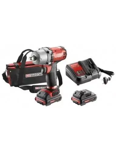Kit clé à chocs 2.0Ah sans fil compacte 3/8" 10.8V - CL3.C10JD2 - Facom Super Prix