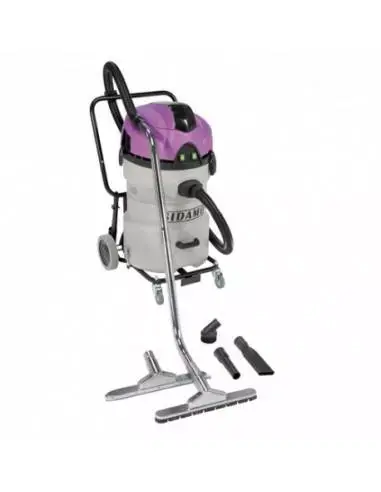 Certifié Aspirateur eau et poussières cuve polypropylène JET 60 P - 50 L - 230V 2x 1200W - 20402047 - Sidamo