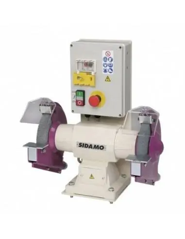 Certifié Touret à meuler avec frein 126 FR D. 200 mm - 400V 750W - 20113034 - Sidamo