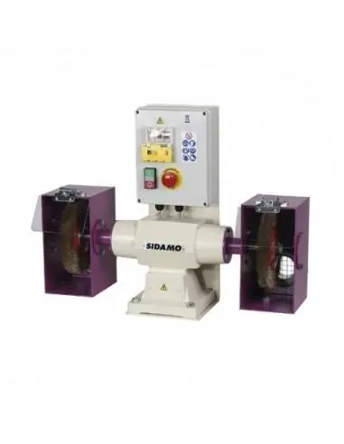 Remise Touret à polir avec frein 142 FR D. 200 mm - 400V 750W - 20113037 - Sidamo